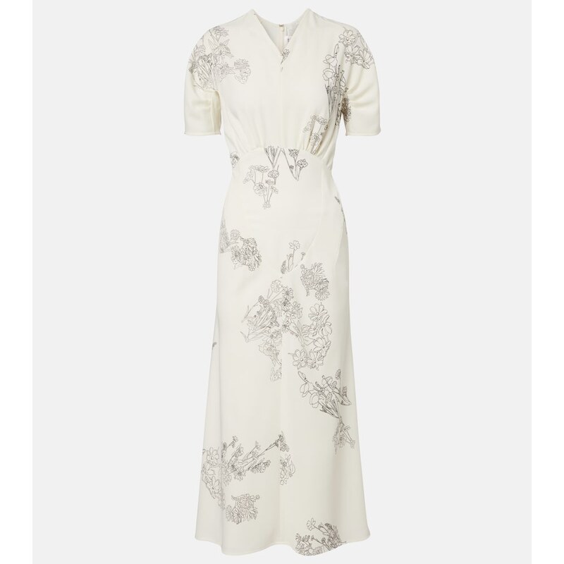 Victoria Beckham Floral midi dress