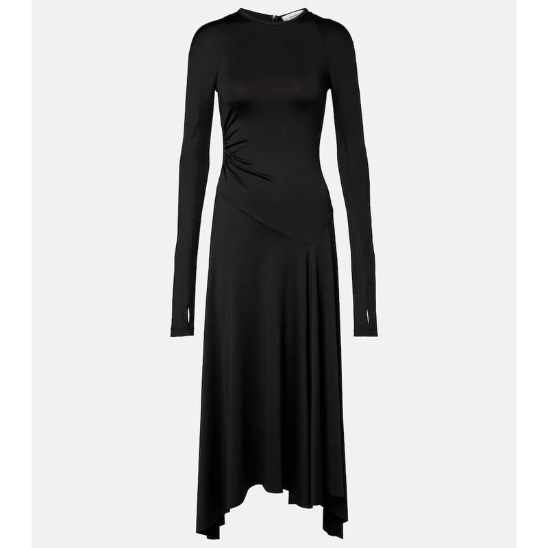 Victoria Beckham Gathered asymmetric midi dress