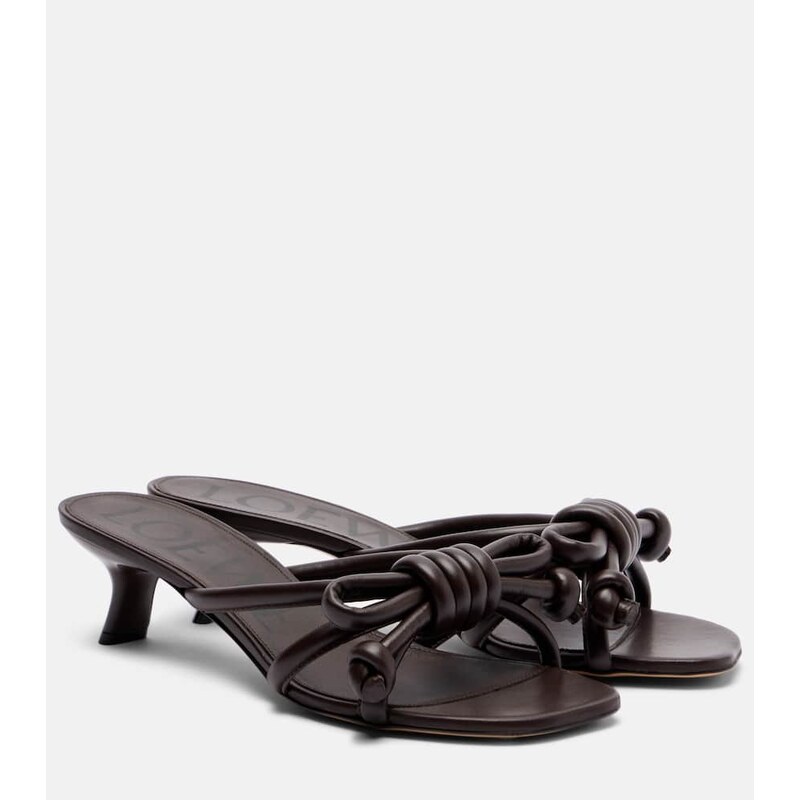 Loewe Flamenco 45 leather mules