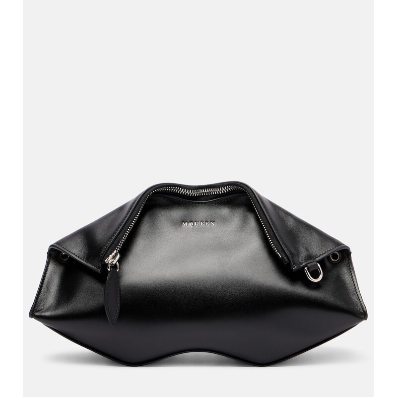 McQueen Manta Small leather clutch