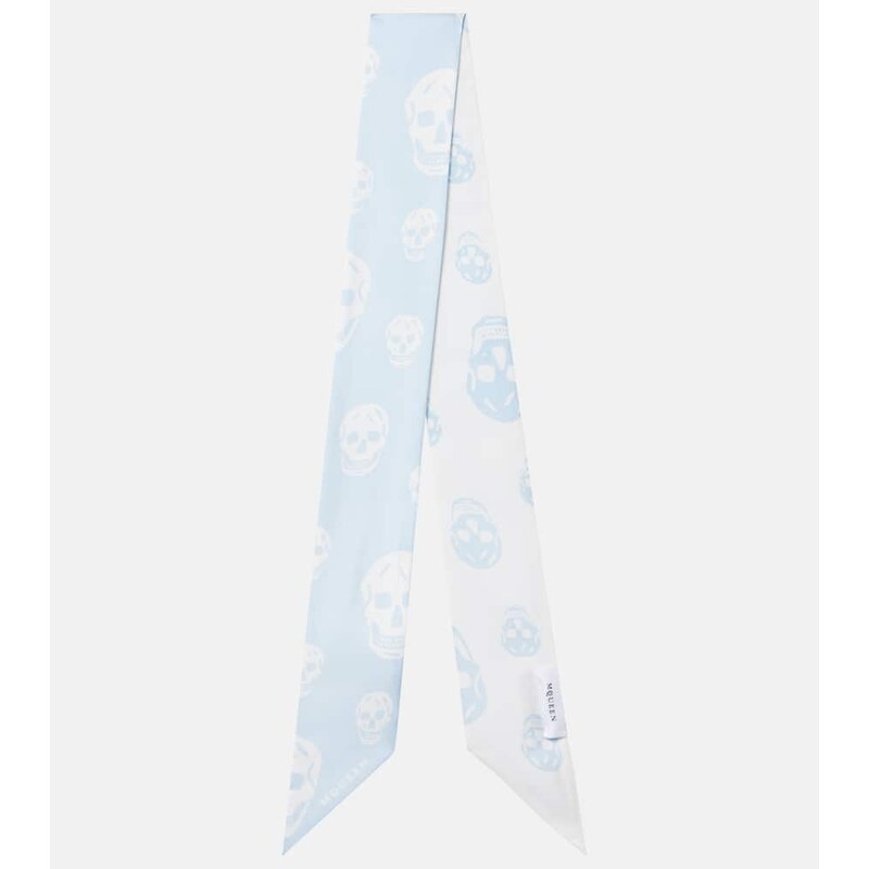 McQueen Skull silk scarf