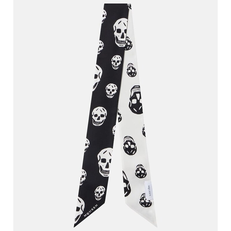 McQueen Skull silk scarf