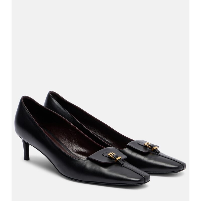 Khaite Celia Pocket 50 leather pumps