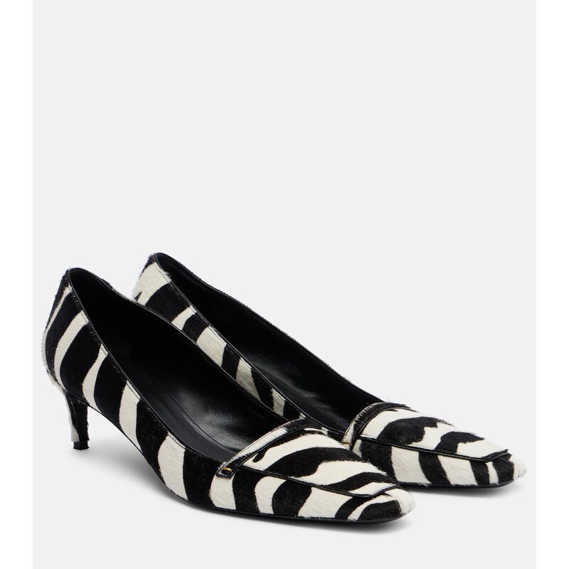 Khaite Celia 50 zebra-print calf hair pumps