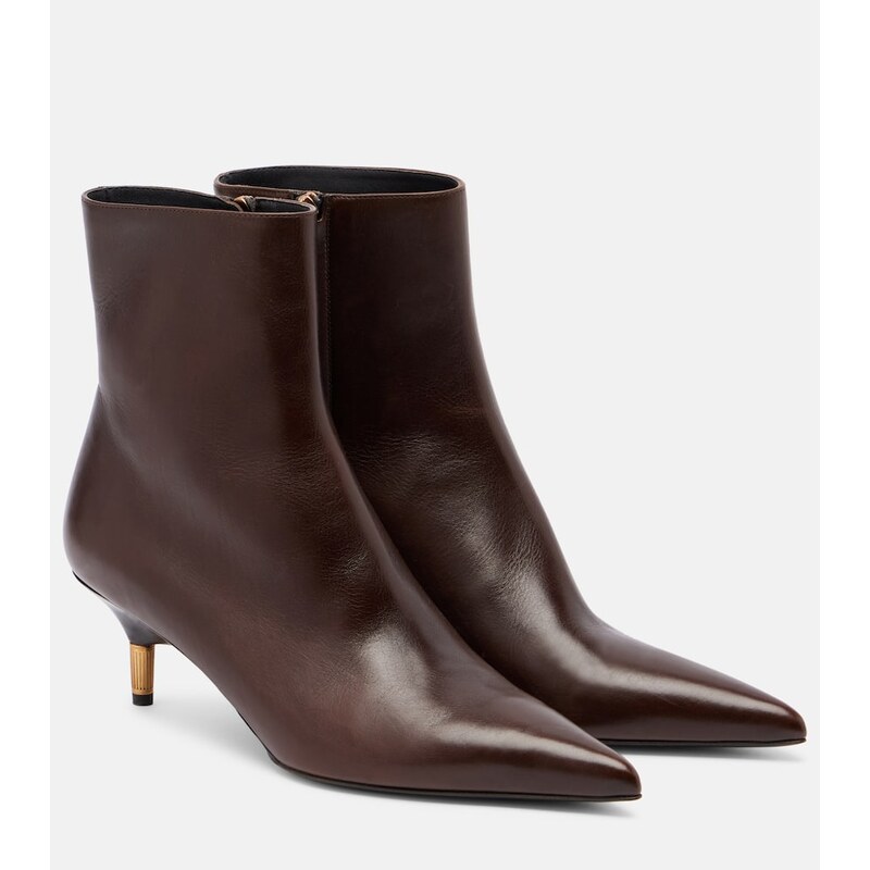 Khaite Bella 55 leather ankle boots