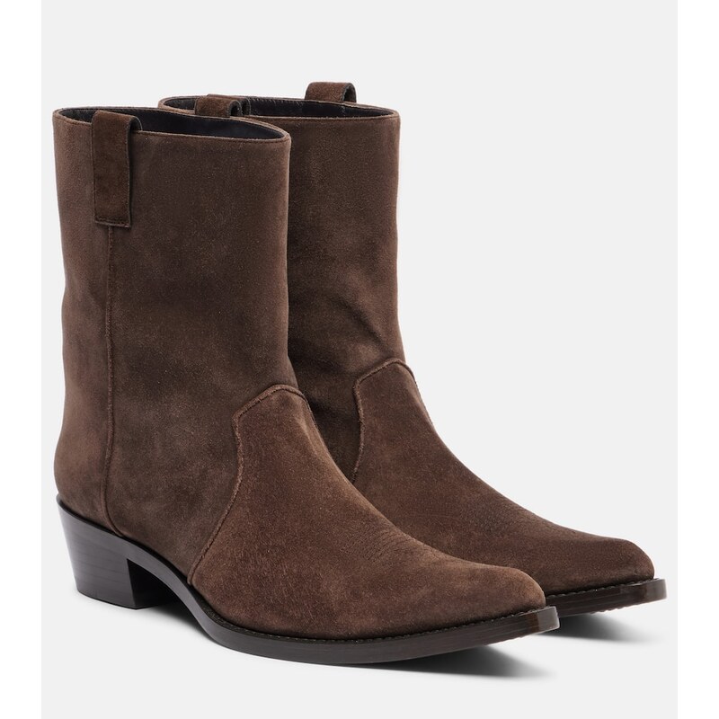 Khaite Clive 35 suede ankle boots