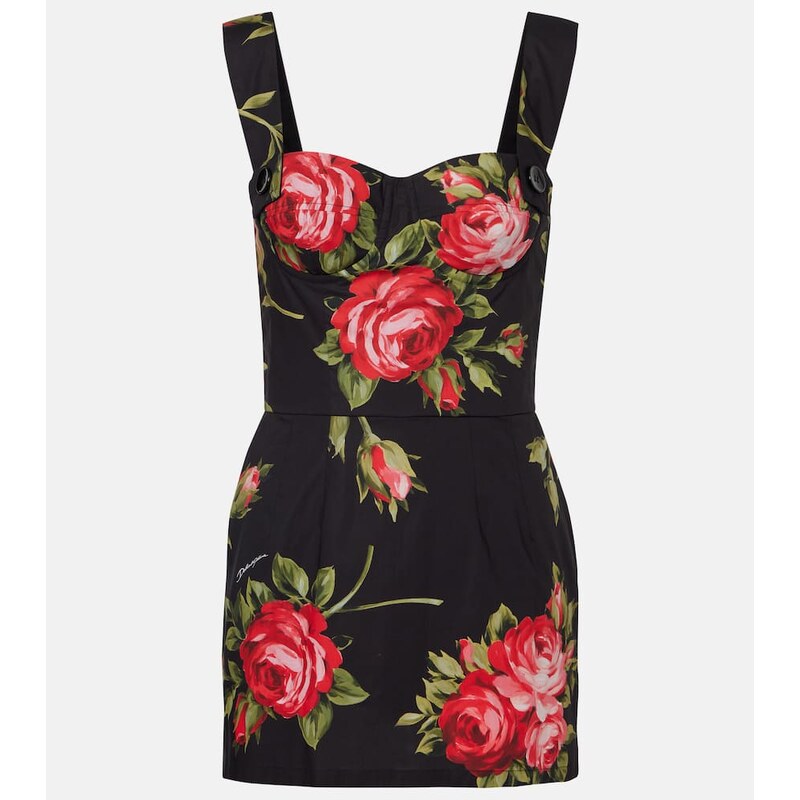Dolce&Gabbana Floral cotton minidress