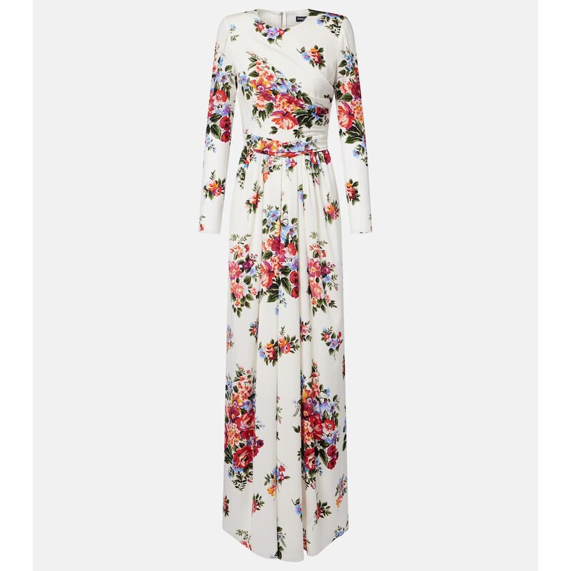 Dolce&Gabbana Floral silk-blend charmeuse gown