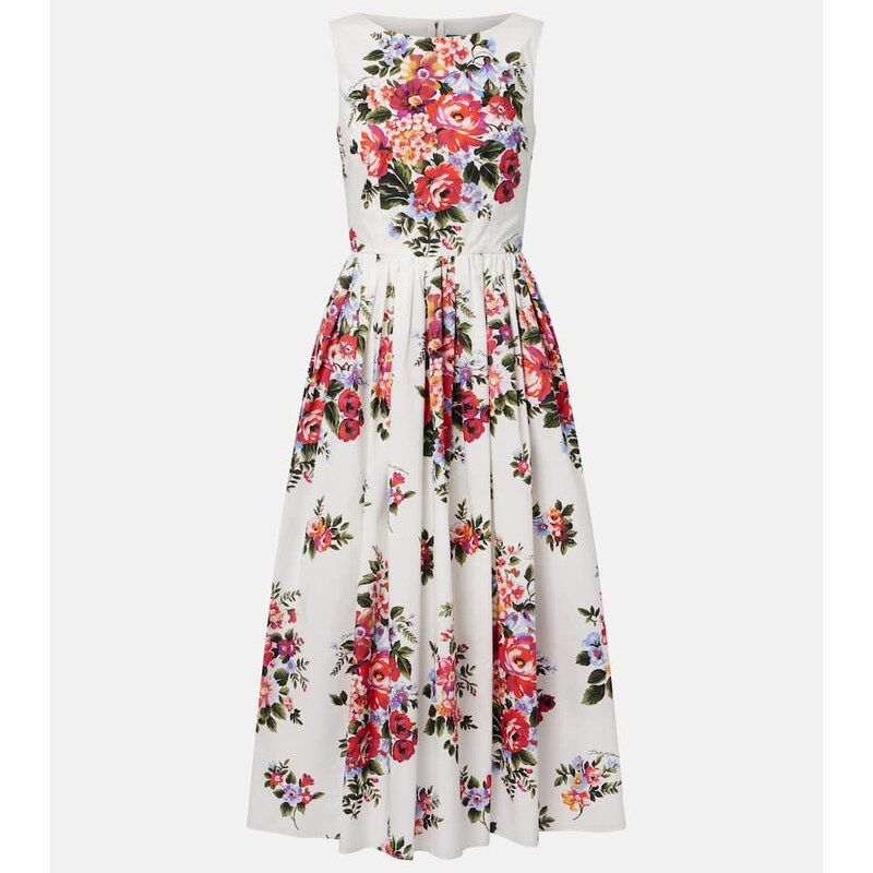Dolce&Gabbana Floral cotton midi dress
