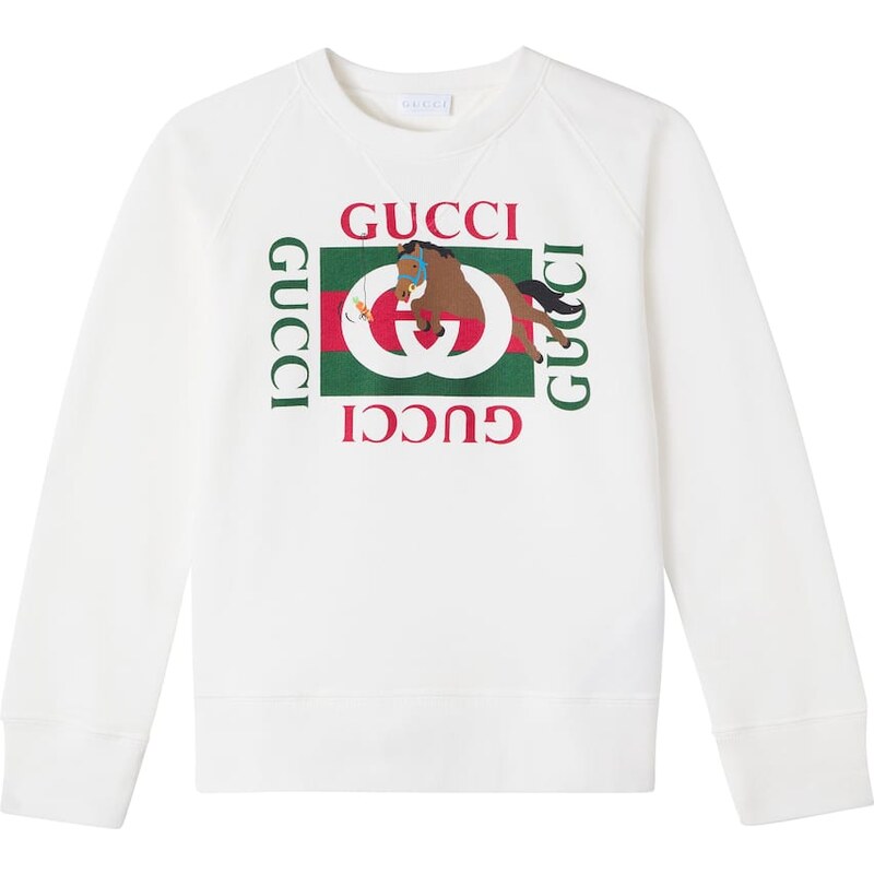 Gucci Kids x Euan Roberts cotton fleece sweatshirt