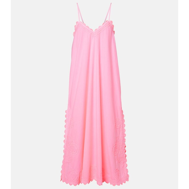 Juliet Dunn Cotton poplin midi dress