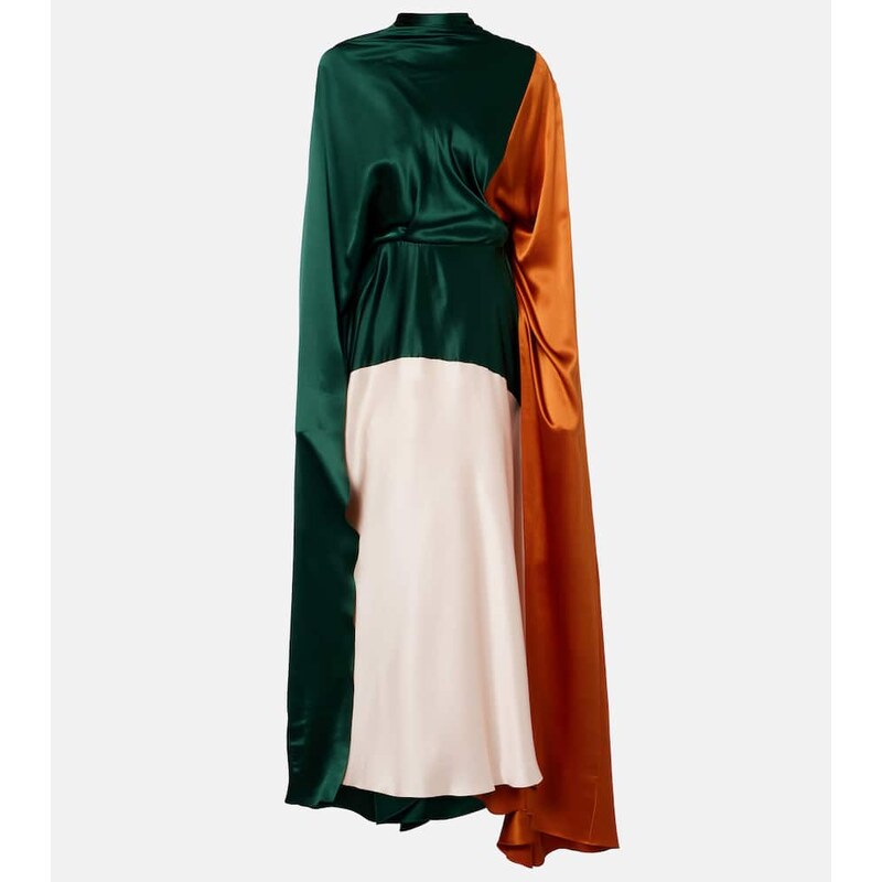 Roksanda Neolitsea caped silk satin gown
