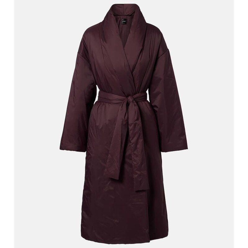 Leset Bo belted taffeta puffer coat