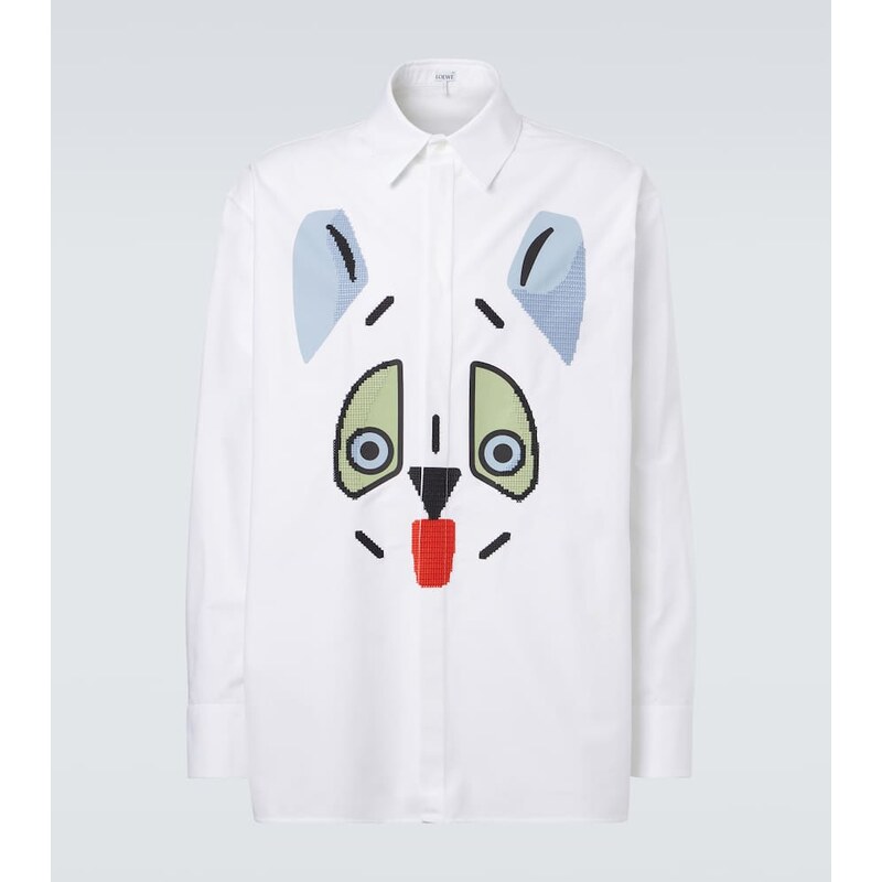 Loewe x Louis Wain cotton Oxford shirt