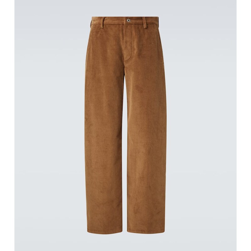 Loewe Cotton corduroy wide-leg pants