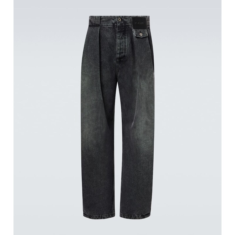 Loewe Pleated barrel-leg jeans