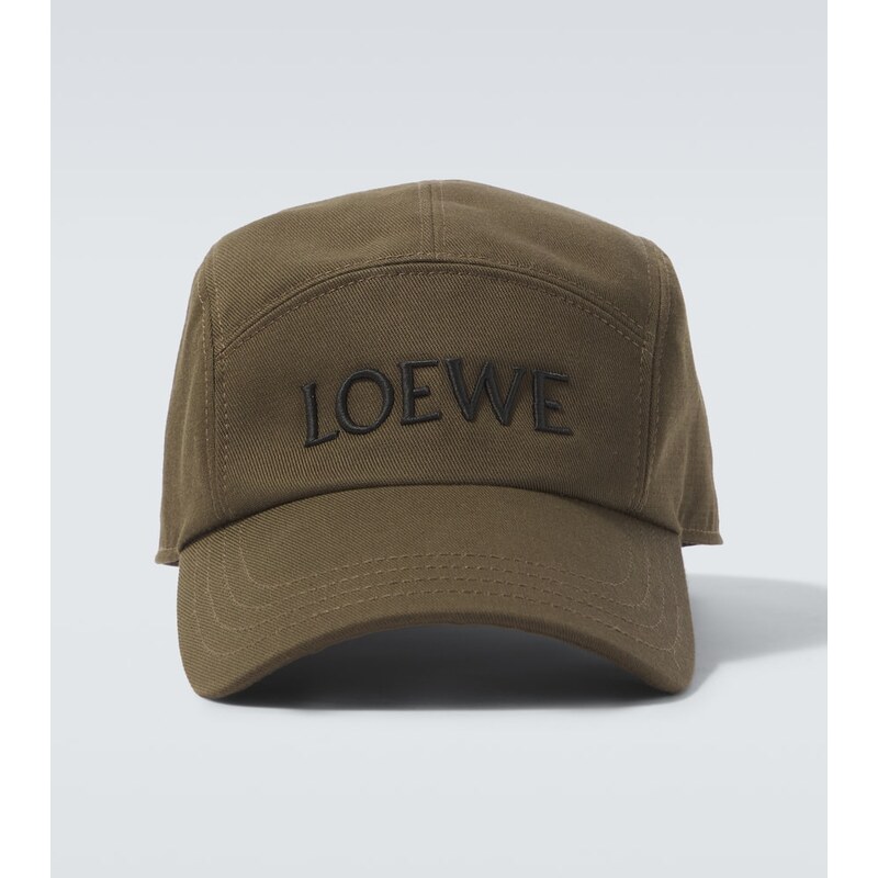 Loewe Logo embroidered cotton baseball cap