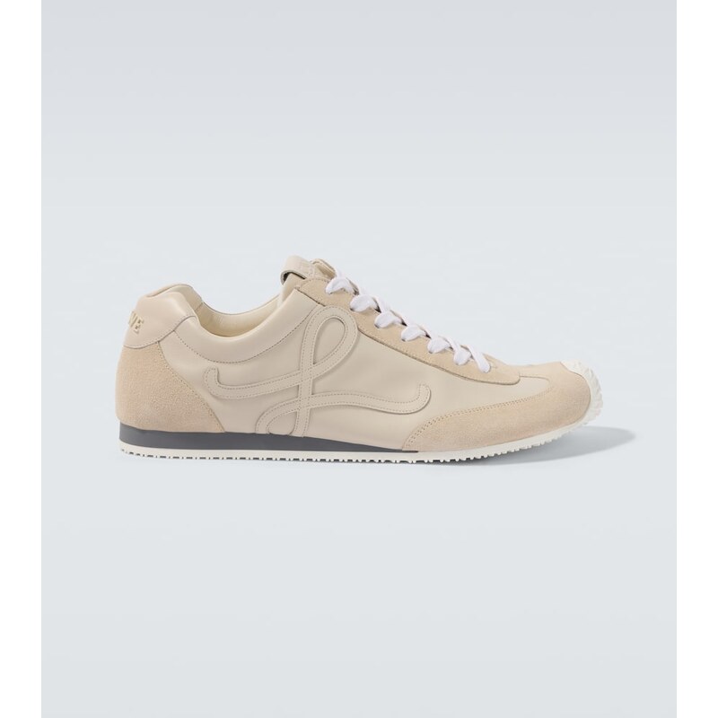Loewe Ballet Runner 2.0 suede-trimmed leather sneakers