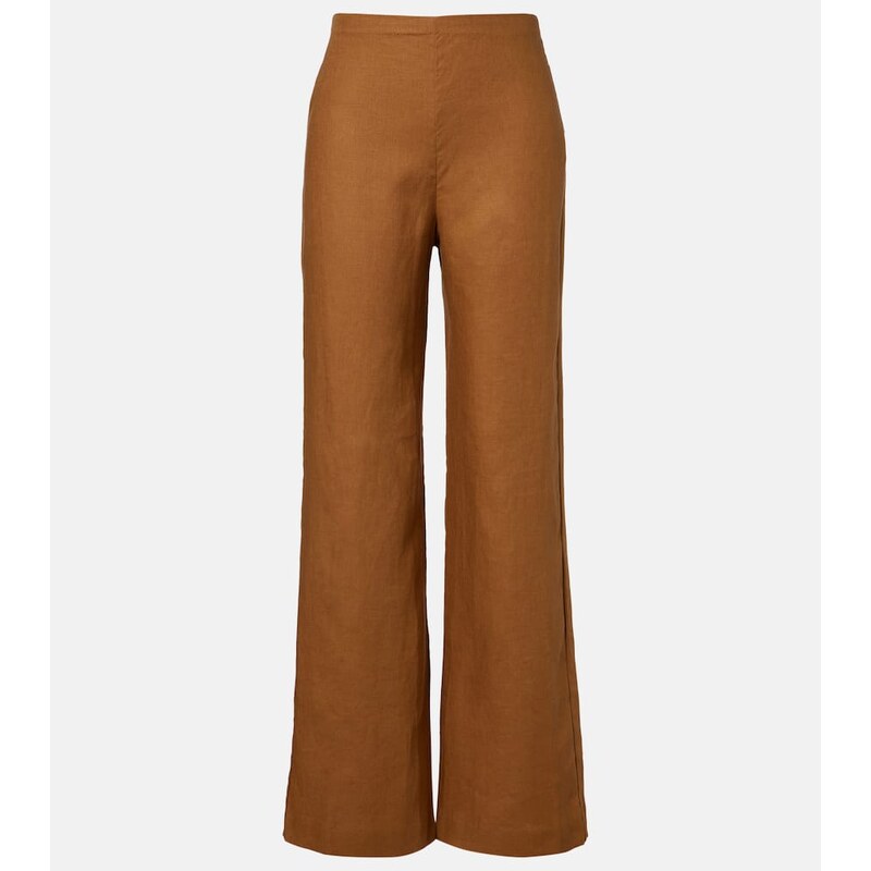 Faithfull Ilride linen wide-leg pants