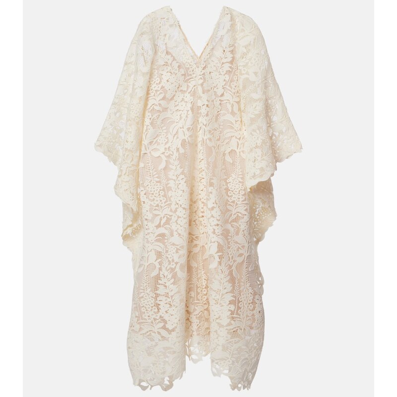 Oscar de la Renta Guipure lace kaftan