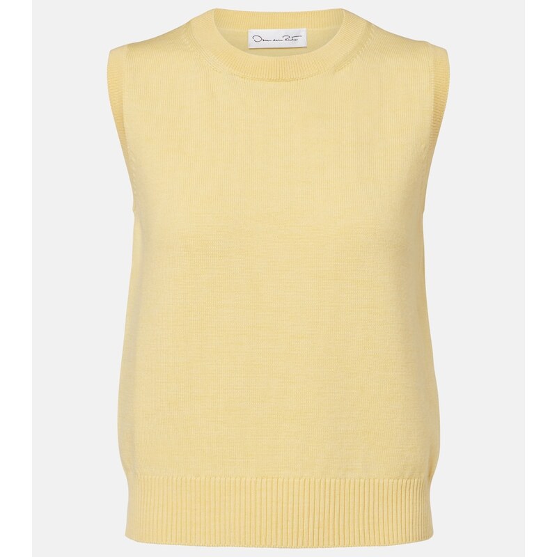 Oscar de la Renta Virgin wool sweater vest