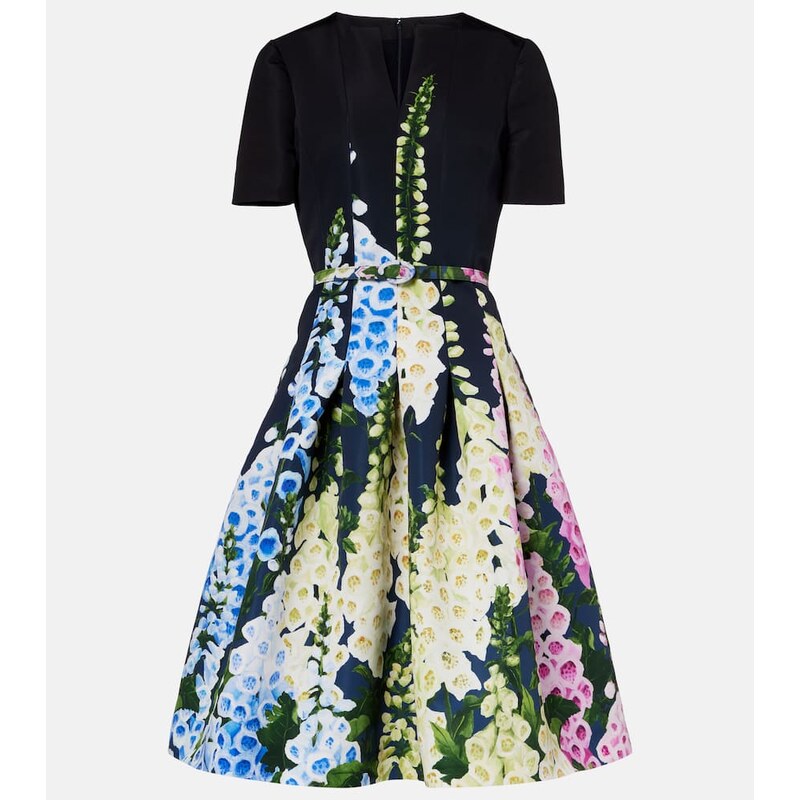 Oscar de la Renta Floral midi dress