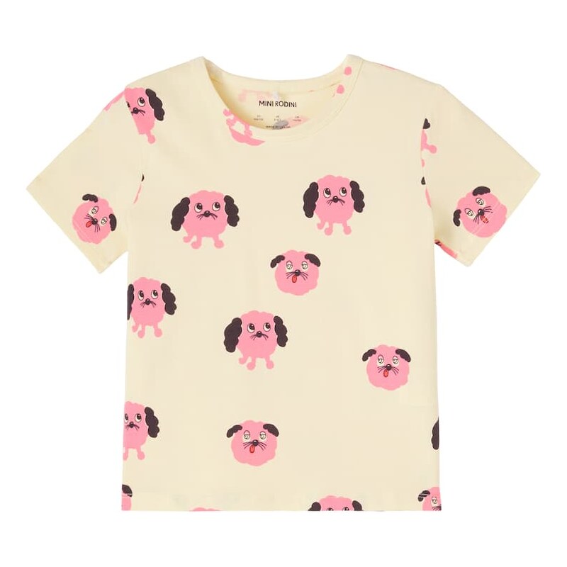 Mini Rodini Doggies printed cotton-blend T-shirt