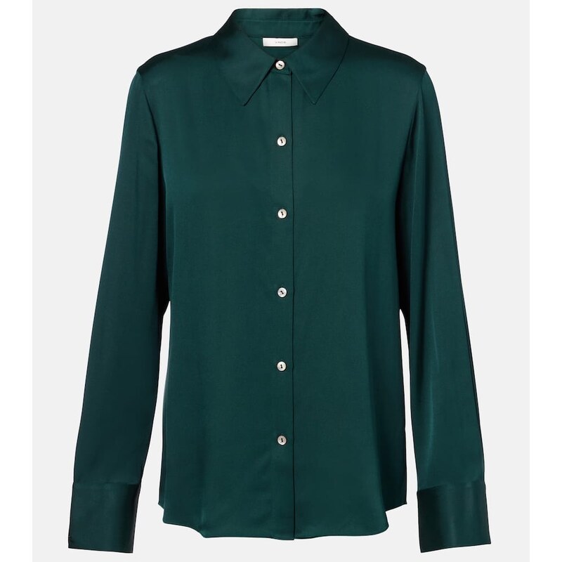 Vince Silk-blend satin shirt