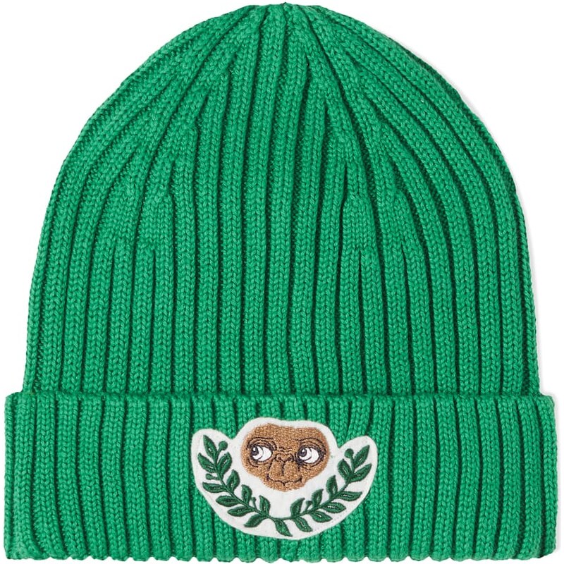 Mini Rodini x E.T. ribbed-knit cotton beanie