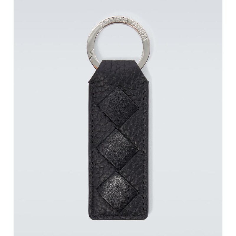 Bottega Veneta Intrecciato leather keychain