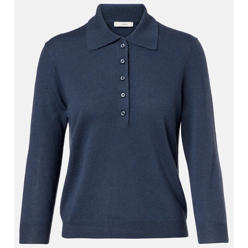 Vince Cashmere and silk polo sweater