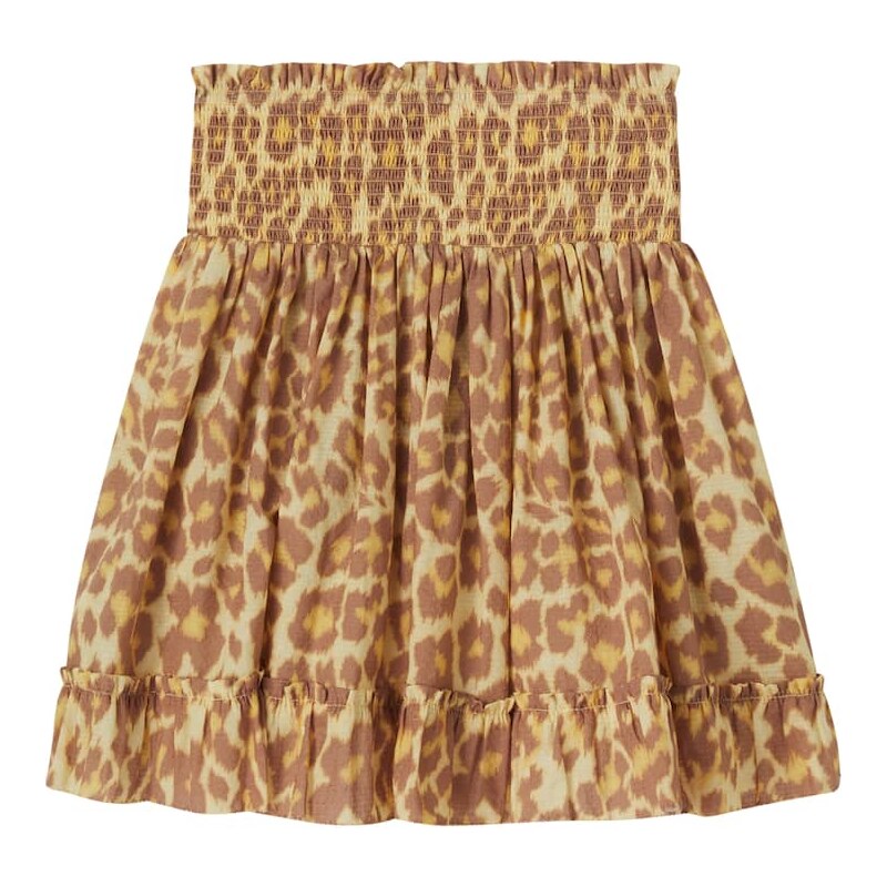 Zimmermann Kids Patience leopard-print cotton skirt