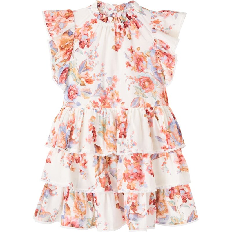 Zimmermann Kids Awaken floral tiered cotton dress