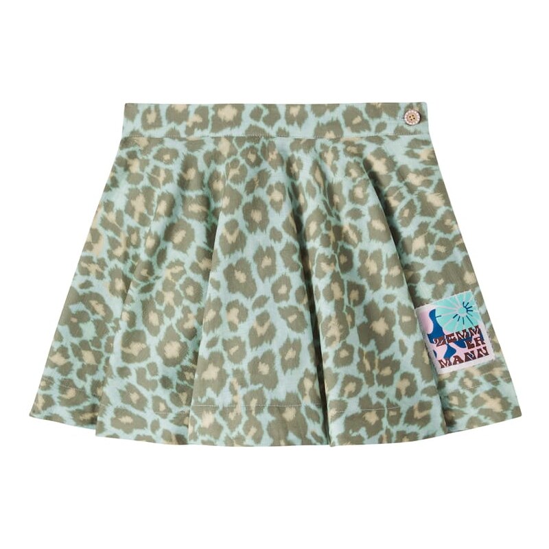 Zimmermann Kids Leopard-print cotton skirt