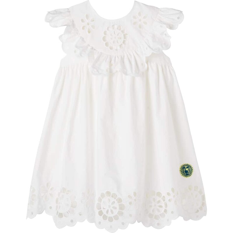 Zimmermann Kids Awaken embroidered scalloped cotton dress