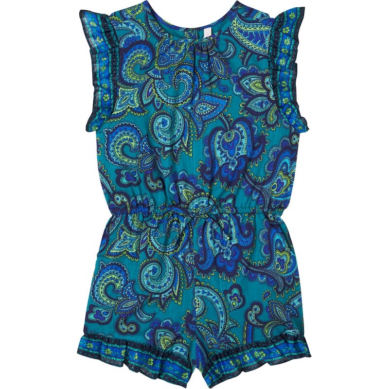 Zimmermann Kids Patience paisley cotton romper