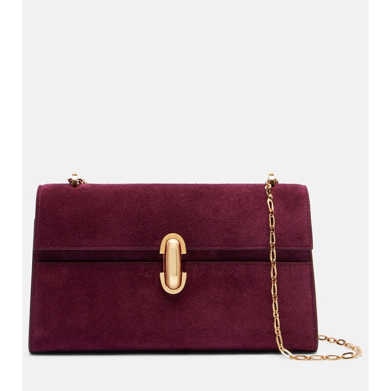 Savette Symmetry suede crossbody bag