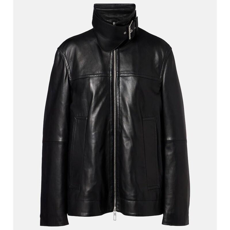 Sportmax Oversized leather jacket