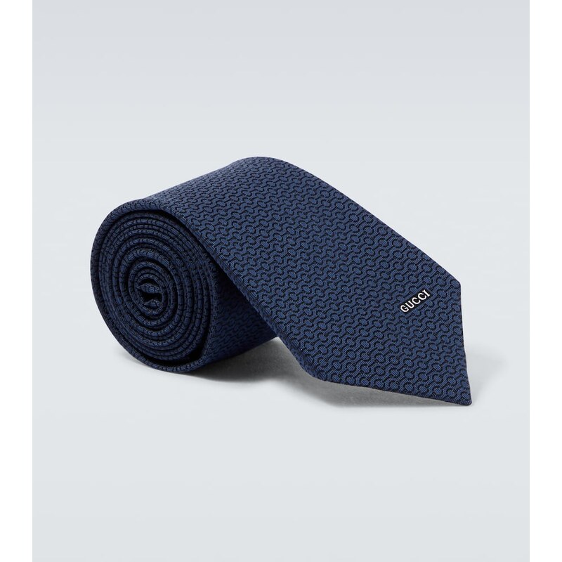 Gucci Horsebit silk jacquard tie