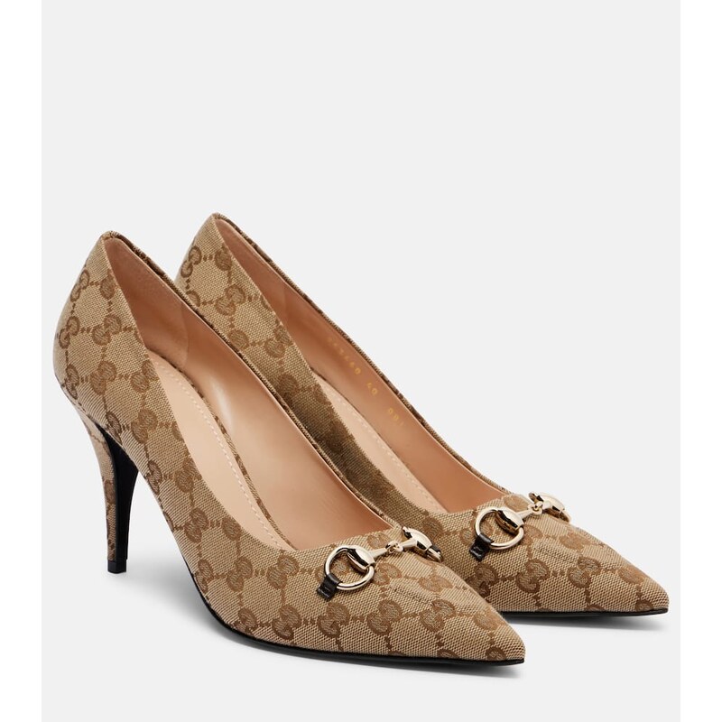 Gucci Erin 85 canvas pumps