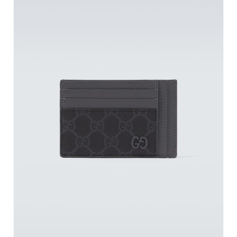 Gucci GG Canvas and leather card holder