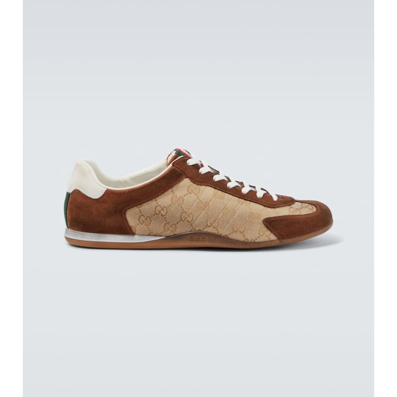 Gucci Gucci Shift GG Canvas and suede sneakers