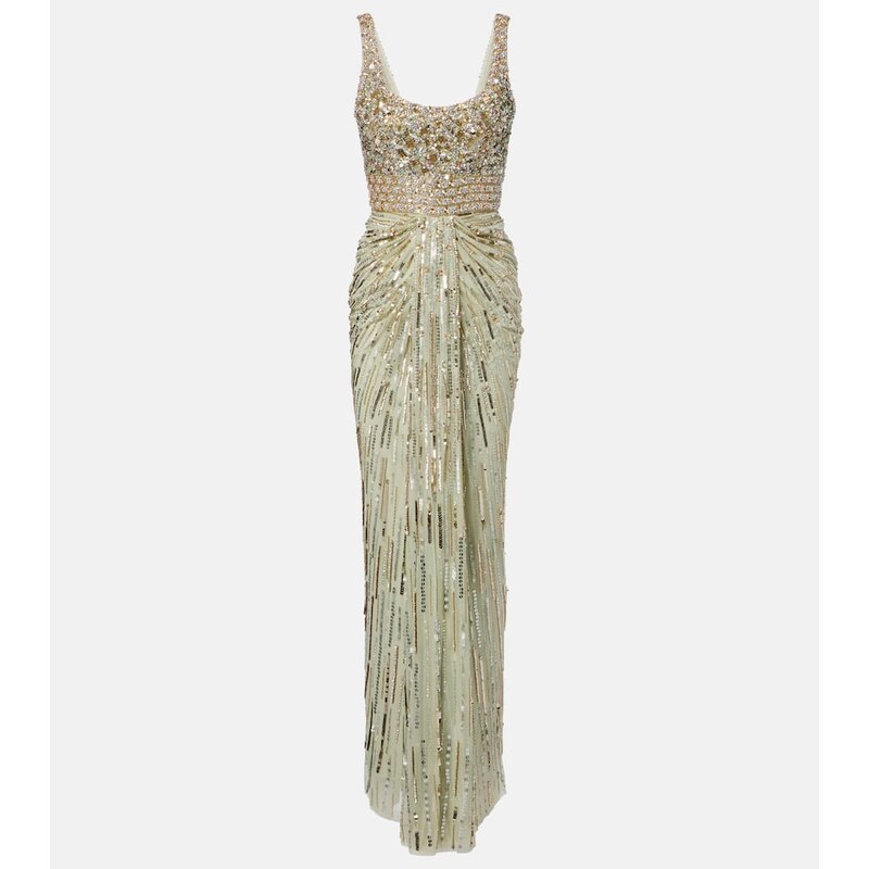 Jenny Packham Elixir embellished bustier gown