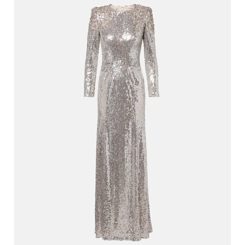 Šateň Jenny Packham Dulcet v barvě stříbrná