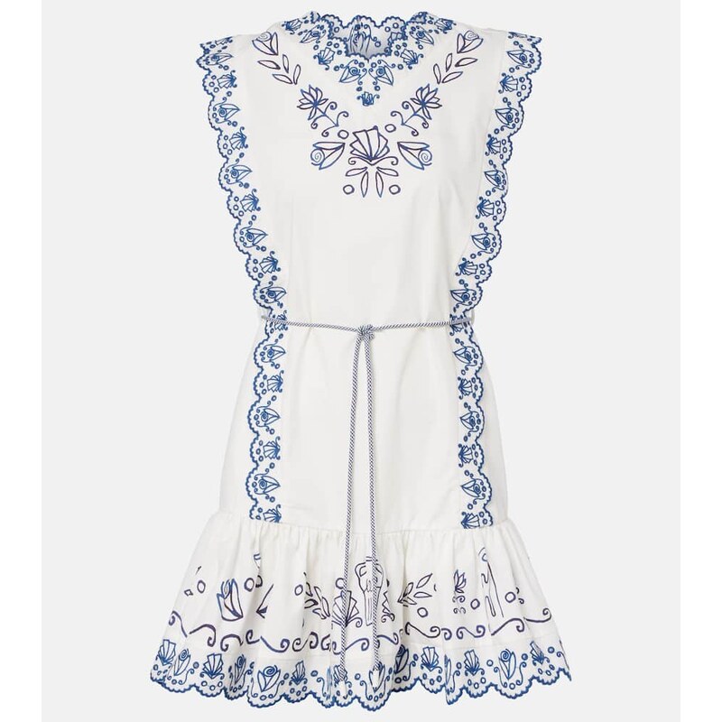 Alemais AlÃmais Leela embroidered cotton minidress
