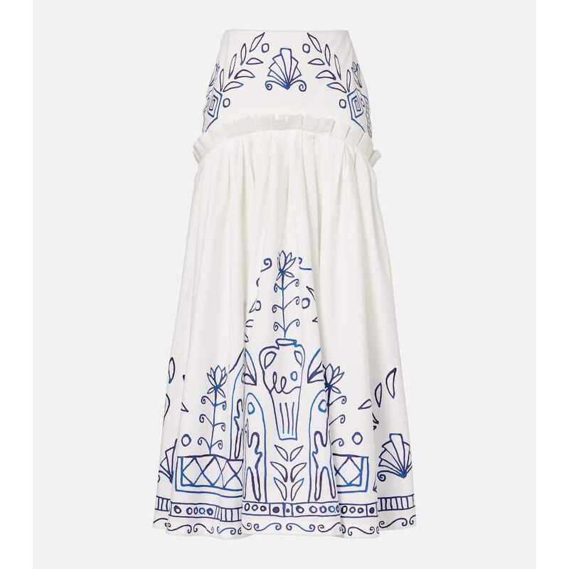 Alemais AlÃmais x LRNCE Leela printed cotton maxi skirt
