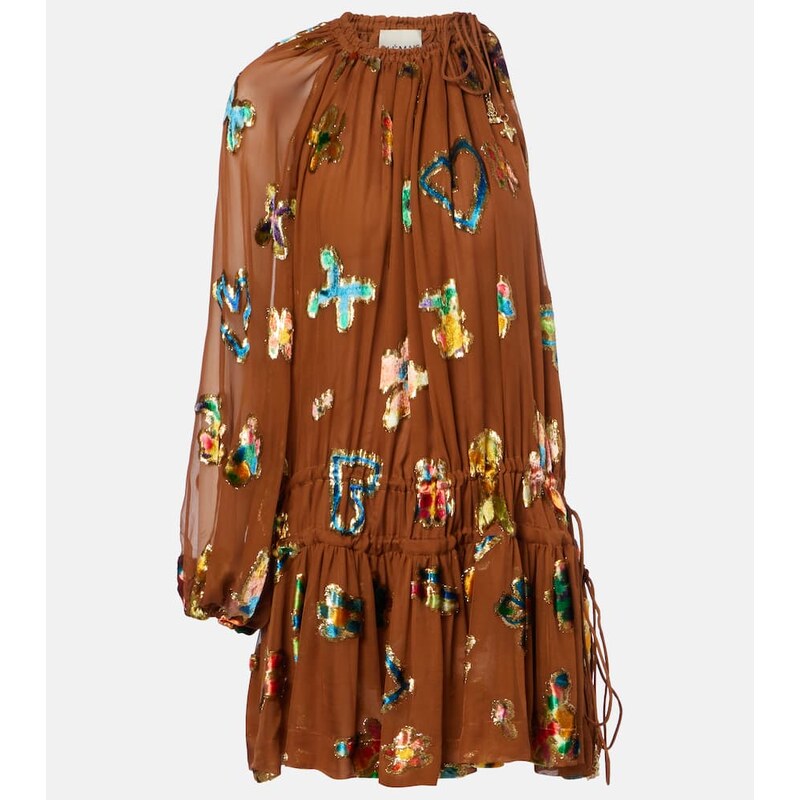 Alemais AlÃmais Embroidered silk-blend mini dress