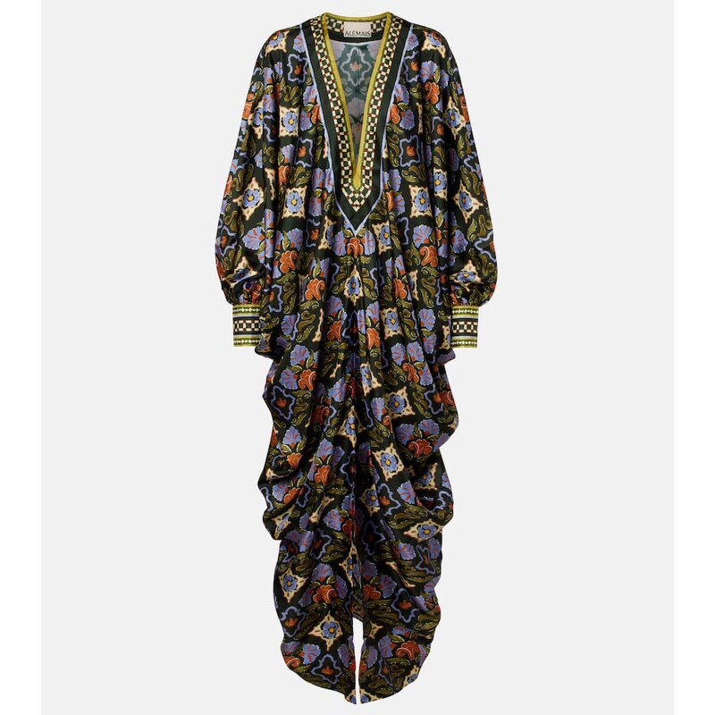 Alemais AlÃmais Cece floral silk kaftan