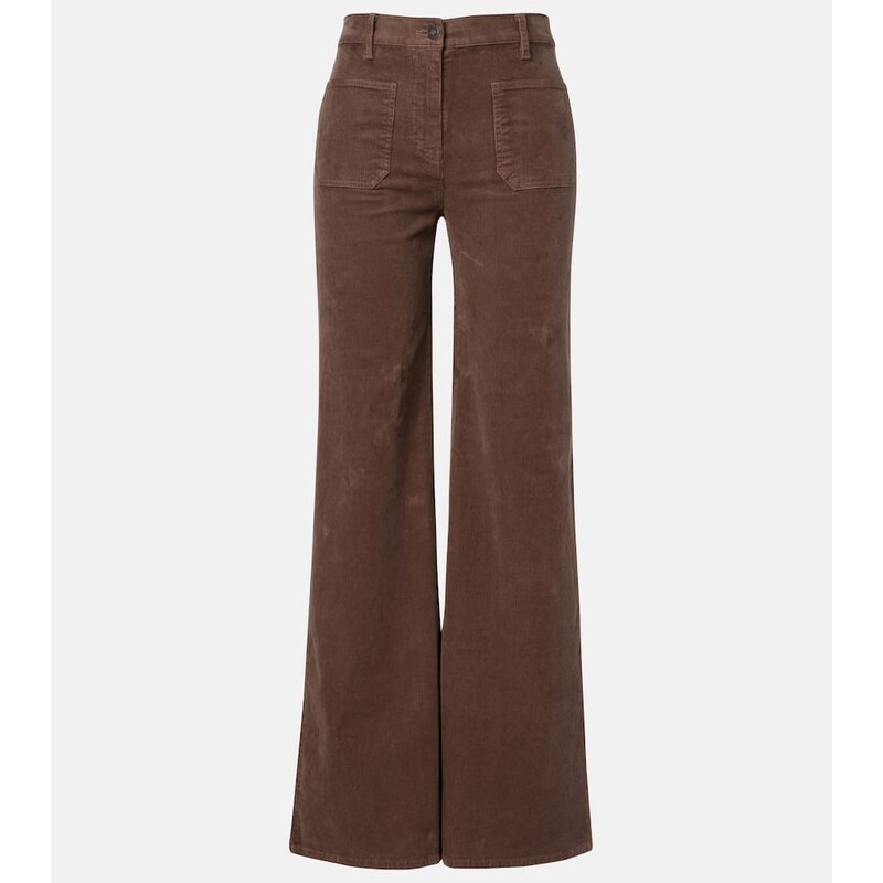 Nili Lotan Florence cotton-blend corduroy bootcut pants