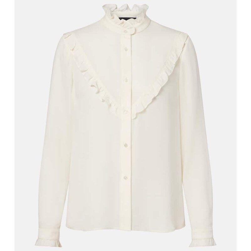 Nili Lotan Marcela ruffled silk shirt